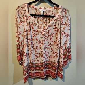 Old Navy Sheer Longsleeve Blouse with Tank